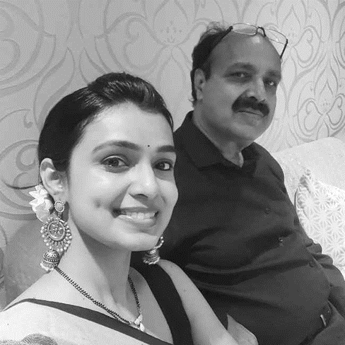 Mayuri Deshmukh with her Father