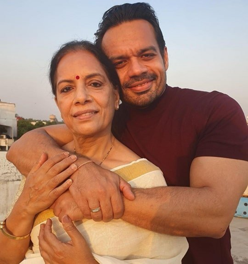 Gaurav Taneja with his Mother