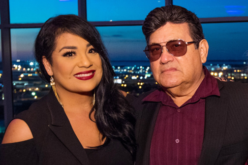 Suzette Quintanilla with her husband