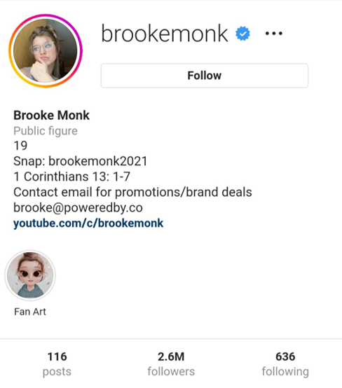 Brooke Monk Instagram