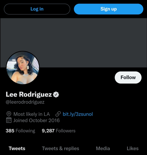 Lee Rodriguez Twitter