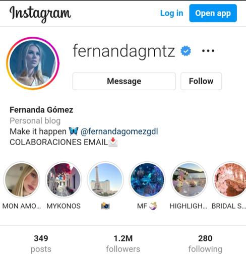 Fernanda Gomez Instagram