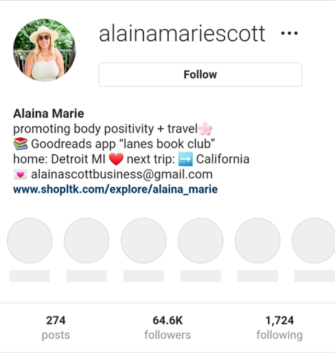 Alaina Mathers Instagram