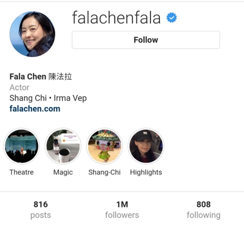 Fala Chen Instagram