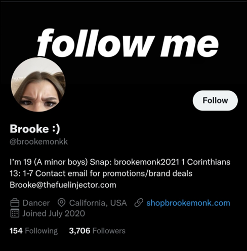 Brooke Monk Twitter