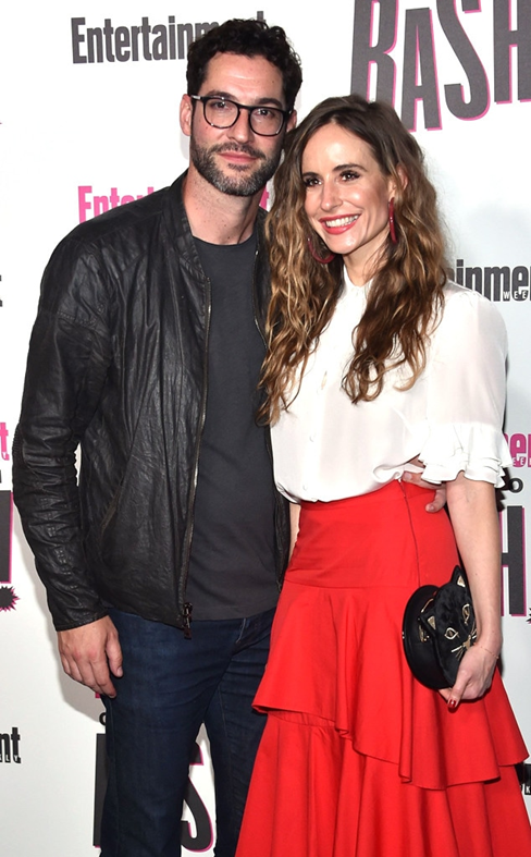 Tom Ellis with his wife