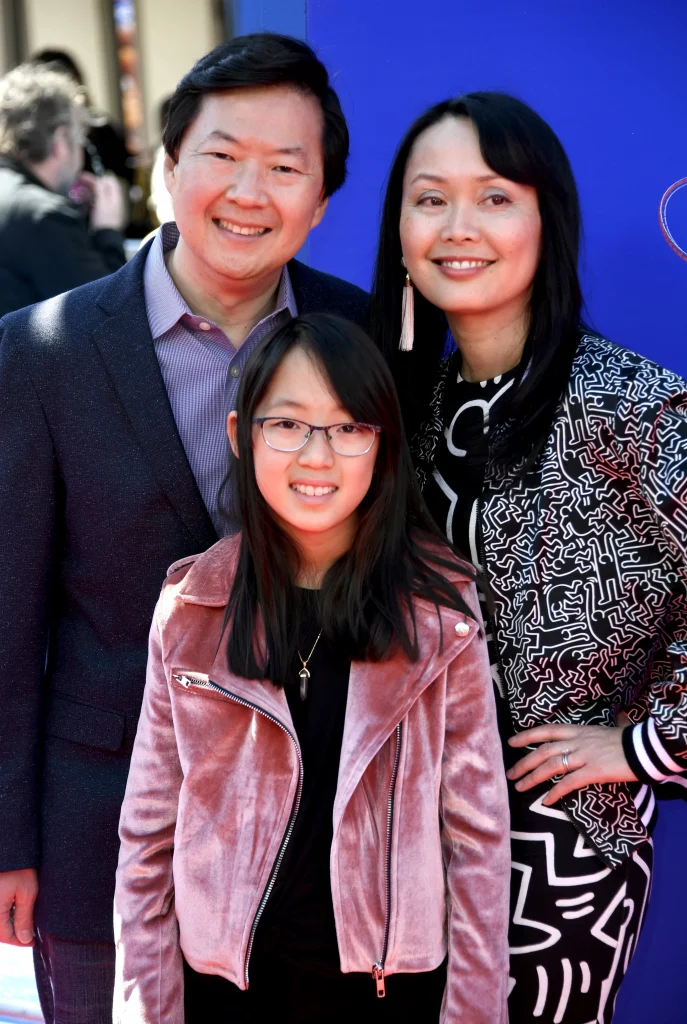 Ken Jeong with his wife and daughter