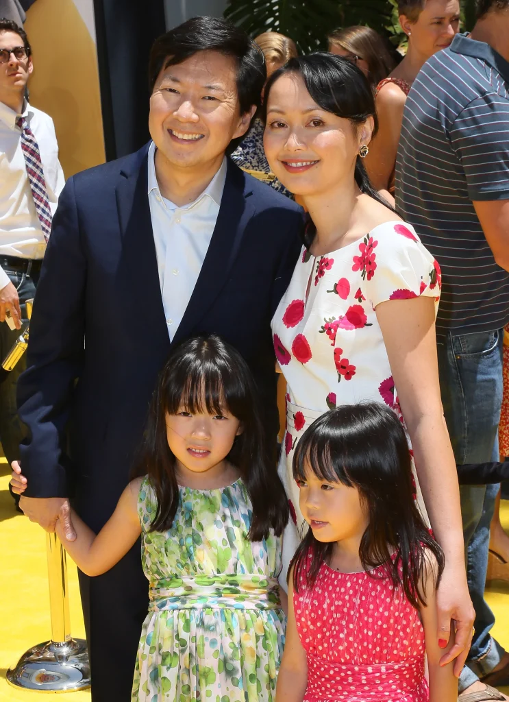 Ken Jeong with his family 