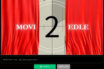 Moviedle – Best Guess That Movie Poster Game