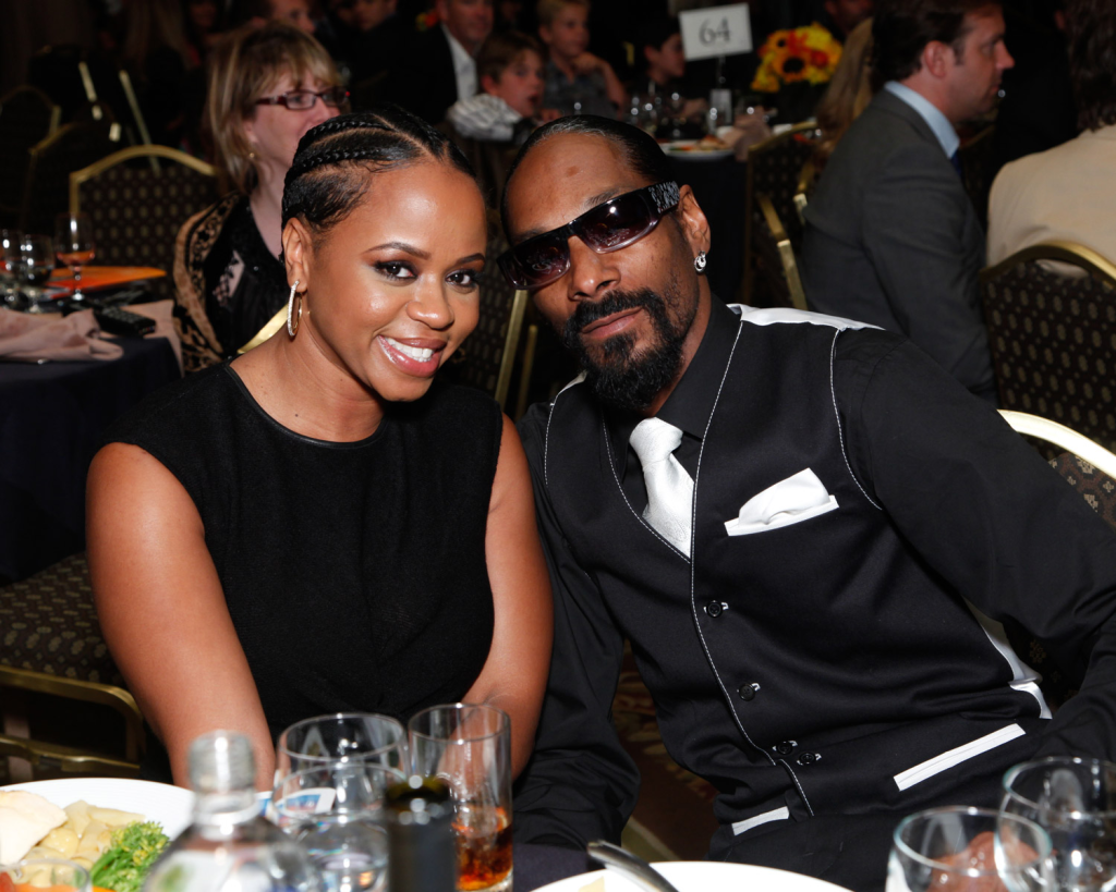 Snoop Dogg with his wife
