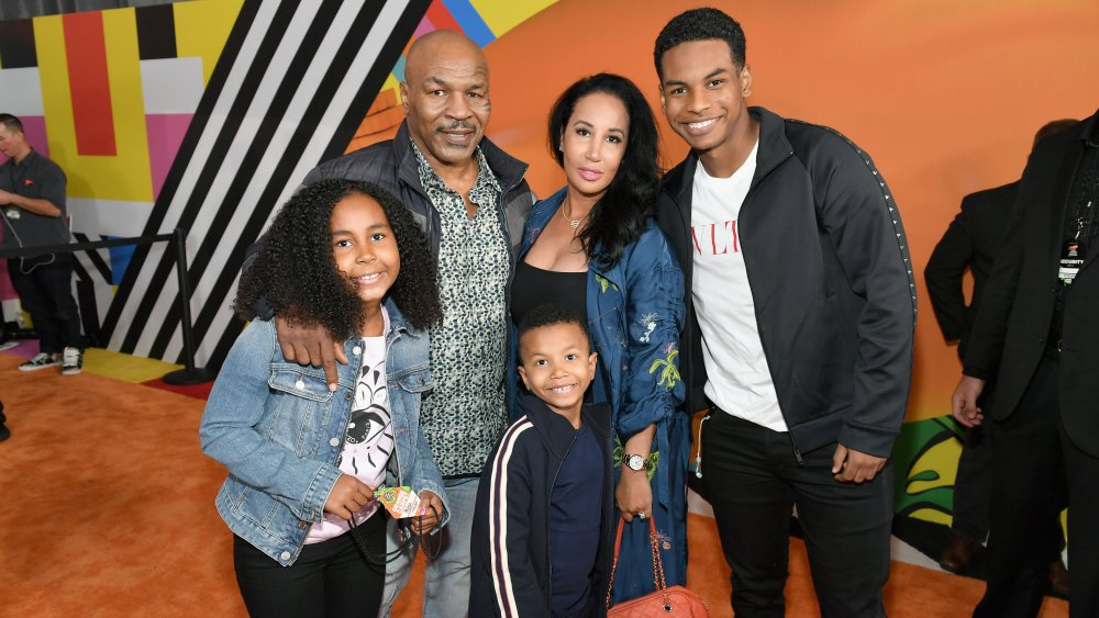 Mike Tyson with his Family