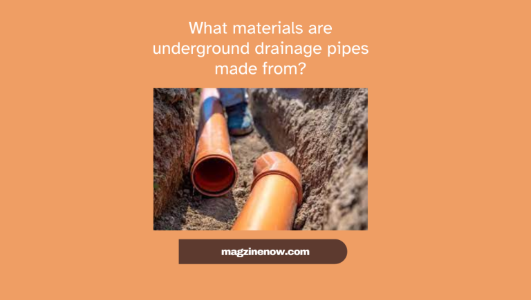 drainage pipe materials